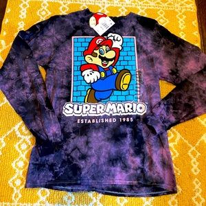 Super Mario Tie Dye Shirt NWT